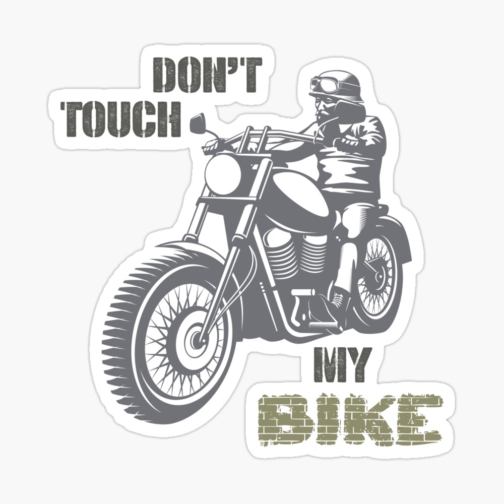 Don't Touch My Bike Stickers / Stickers Car Trailer Camper Caravan  Motorcycle Truck - Etsy