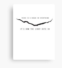 Dr. Who - Leonard Cohen Crack Canvas Print