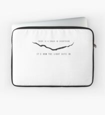 Dr. Who - Leonard Cohen Crack Laptop Sleeve