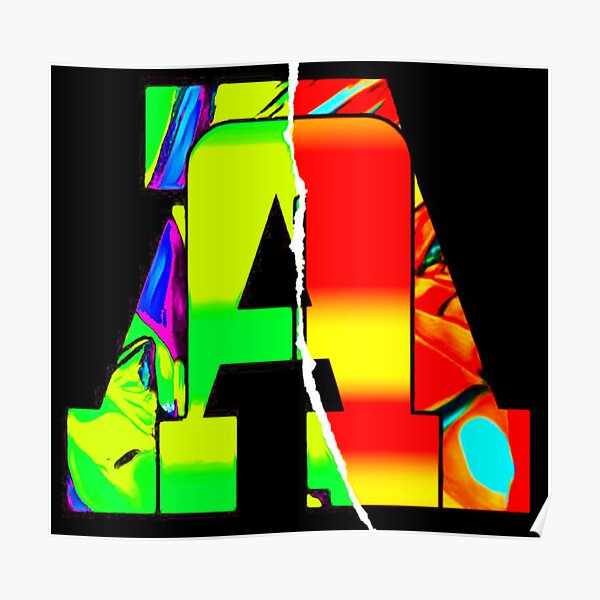 new-letter-a-broken-line-multi-colors-image-design-graphics