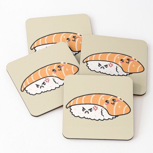 Item preview, Cute Nigiri with savage salmon designed and sold by itisjakob.