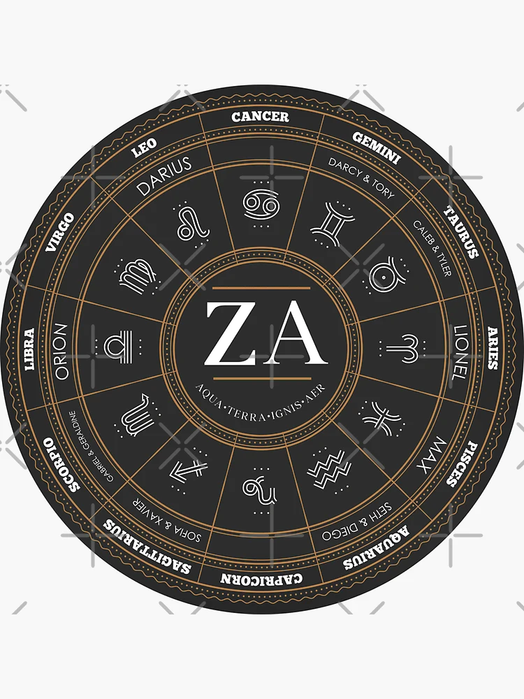 Mentally Dating Zodiac Academy Characters Sticker / Darius / -  Israel