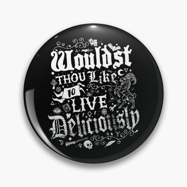 Artikel-Vorschau von Lebe köstlich - Gothic Witch Design - Okkulte Hexensymbole, designt und verkauft von Nemons.