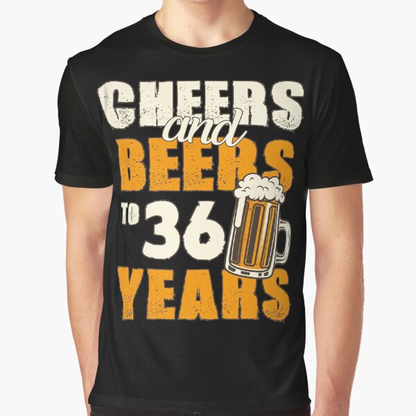 Artikel-Vorschau von Cheers and Beers bis 36 Jahre, lustiges Geburtstagsgeschenk, designt und verkauft von HeavyStyle.