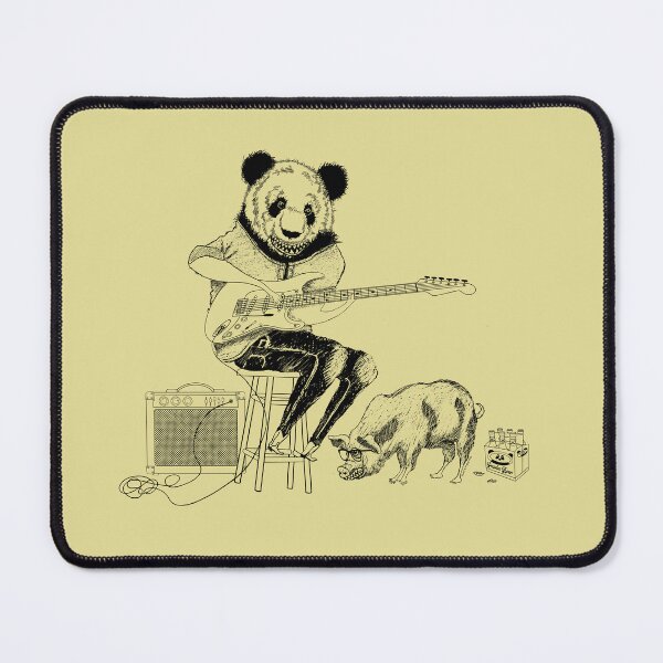 Item preview, Electric Panda Guitar Pig Beer Musician Music Rock yeah! designed and sold by Lisa Rotenberg.