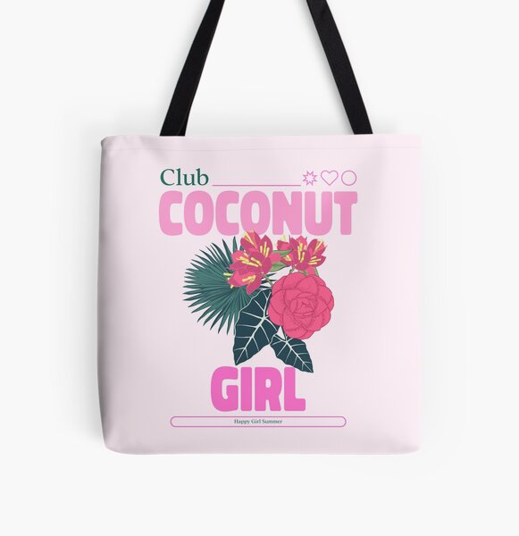 Beach Tote Bag, Summer Tote Bag, Coconut Girl Aesthetic, Tre - Inspire  Uplift