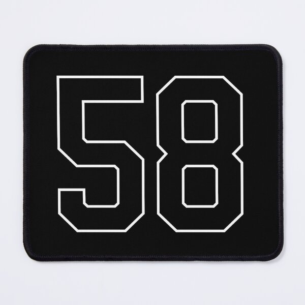 Item preview, Black Number 58 lucky sports jersey fifty eight designed and sold by HeavyStyle.