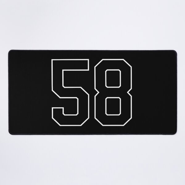 Item preview, Black Number 58 lucky sports jersey fifty eight designed and sold by HeavyStyle.