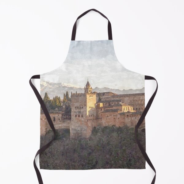 Item preview, Sunset Over The Alhambra Watercolor  designed and sold by ClownFishArts.