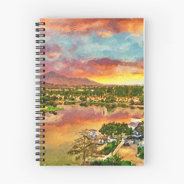 Item preview, Eastlake, Chula Vista, in the evening, with Jamul Mountains in the distance designed and sold by NickoPrints.