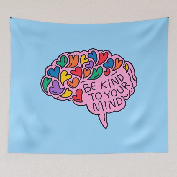 Item preview, Be kind to your mind - Autism Awareness designed and sold by Paperfly Studio.