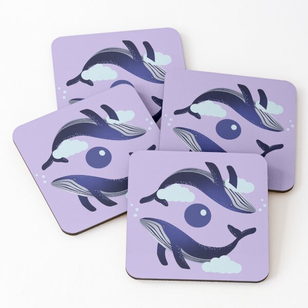 Item preview, Magical Whales in Clouds designed and sold by cerenalkan.