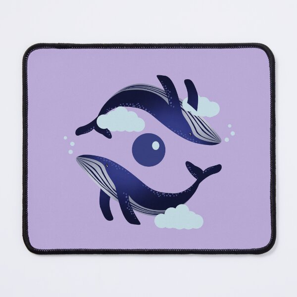 Item preview, Magical Whales in Clouds designed and sold by cerenalkan.