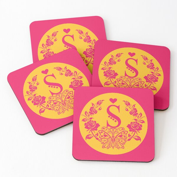 Item preview, Roses, Heart and Butterfly Monogram S designed and sold by ClownFishArts.