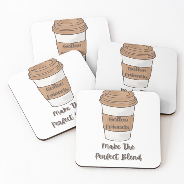 Item preview, Coffee And Friends Make The Perfect Blend | Coffee Lover Tops T-Shirt and Masks  designed and sold by Faiza-Najeeb.