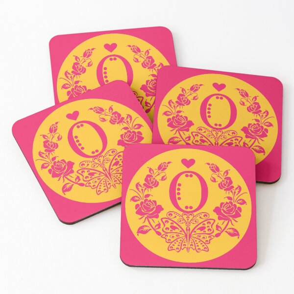 Item preview, Roses, Heart and Butterfly Monogram O designed and sold by ClownFishArts.
