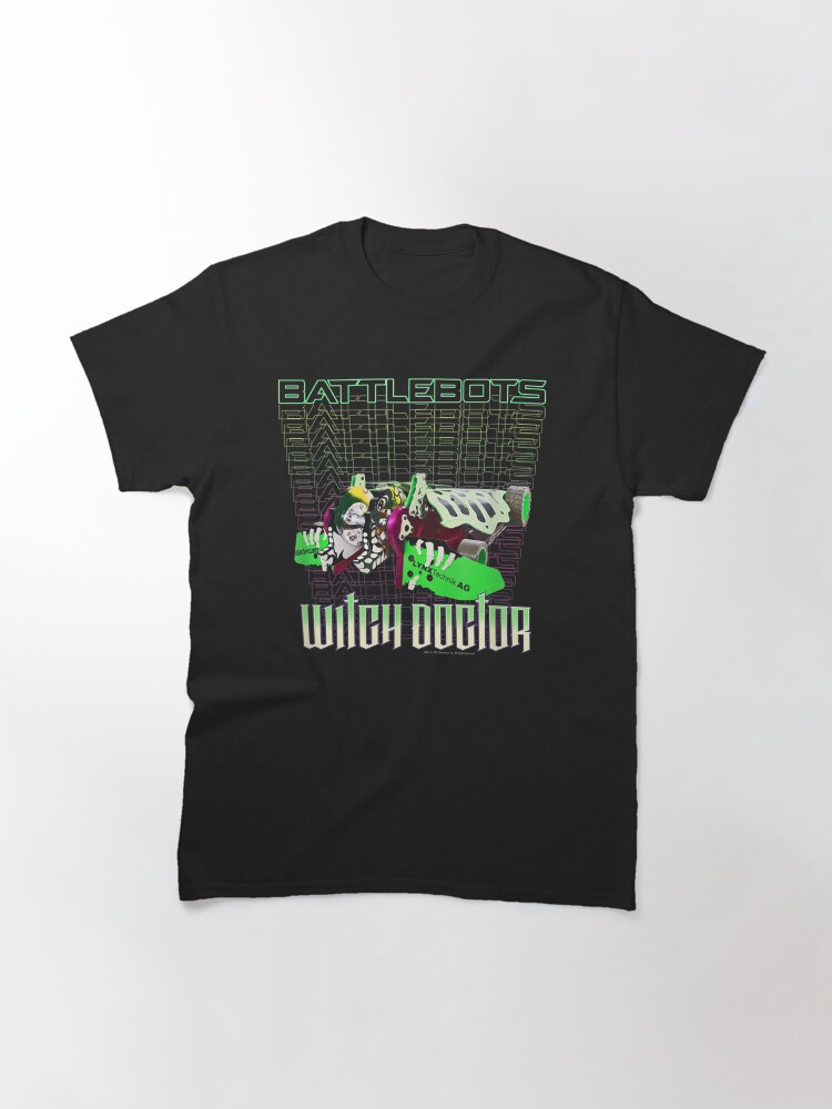 "BattleBots Robot Witch Doctor Logo Stack" T-shirt for Sale by bimotier