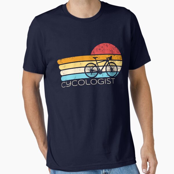 Cycologist Bicycle Bicycling Cyclist Retro Men's Cycologist Gear Essential T-Shirt