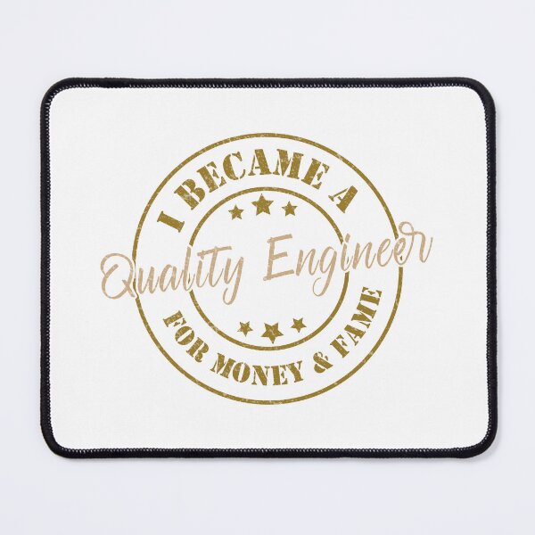 Item preview, I Became A Quality Engineer For Money And Fame - Funny Quality Engineer Quote Gift Idea For Men and Womens designed and sold by Mmmm3344.