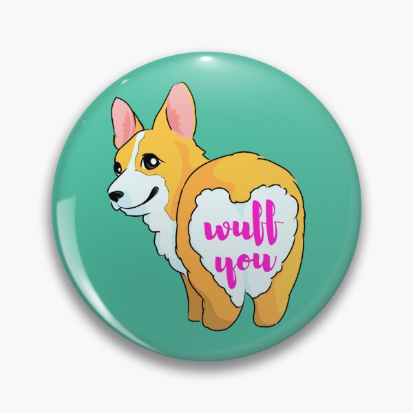 Item preview, Thicc Cute Butt Corgi Says Wuff You designed and sold by Cawaiico.