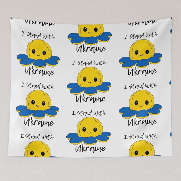 Item preview, happy little octopus (i stand with ukraine edition) designed and sold by ShipsinParadise.