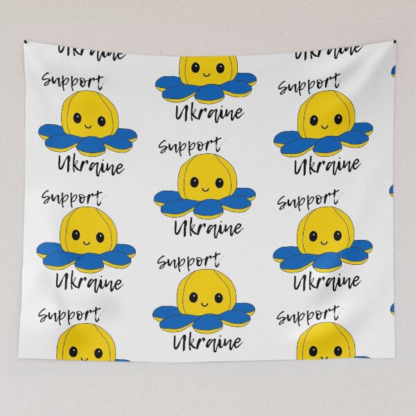 Item preview, happy little octopus (support ukraine edition) designed and sold by ShipsinParadise.