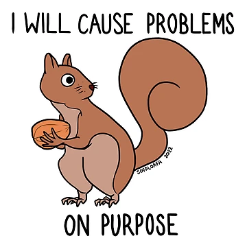 Artwork thumbnail, Trouble Squirrel by sofaloafa