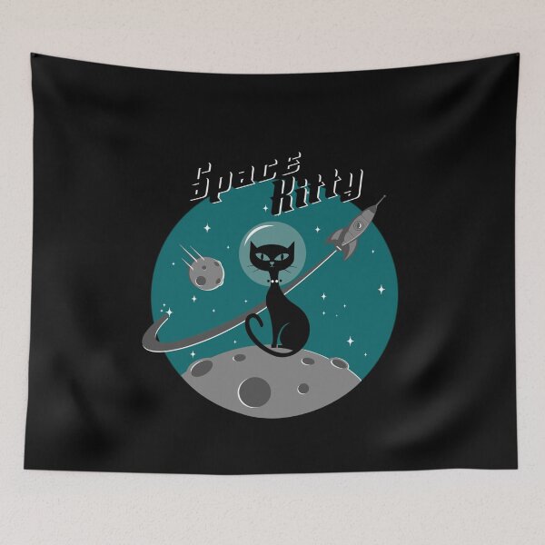 Item preview, space kitty designed and sold by HBzshop.