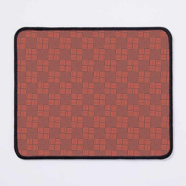 Item preview, Test Red Geometric Pattern Tibentanian native Tribal Pattern Wallpapaer Print designed and sold by Atheneadesign.