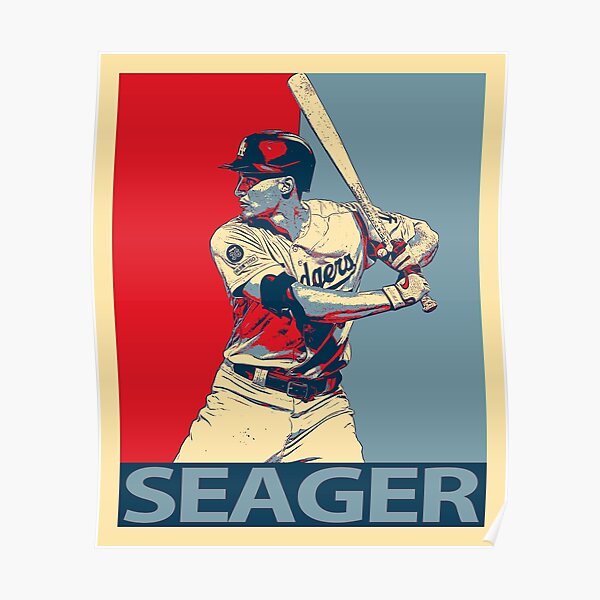 Corey Seager Poster Los Angeles Dodgers MVP Baseball Canvas