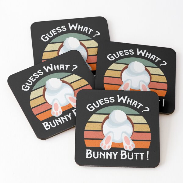 Item preview, Guess What Bunny Butt Funny Happy Easter Day Distressed Colorful Sunset Design ,Perfect Sarcastic Bunny Phrase Gift designed and sold by pedrored369.