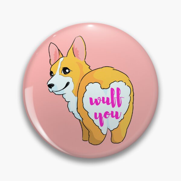 Item preview, Thicc Cute Butt Corgi Says Wuff You Pack of 4s designed and sold by Cawaiico.