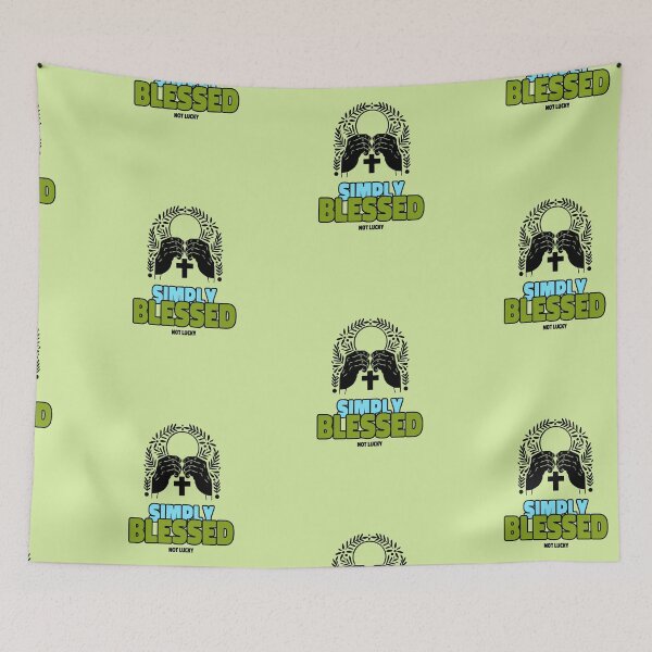 Item preview, Not Lucky Simply Blessed designed and sold by Dbanksdesign.