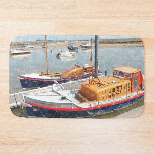 Item preview, Beautiful Watercolor image of Vintage Lifeboats designed and sold by ClownFishArts.