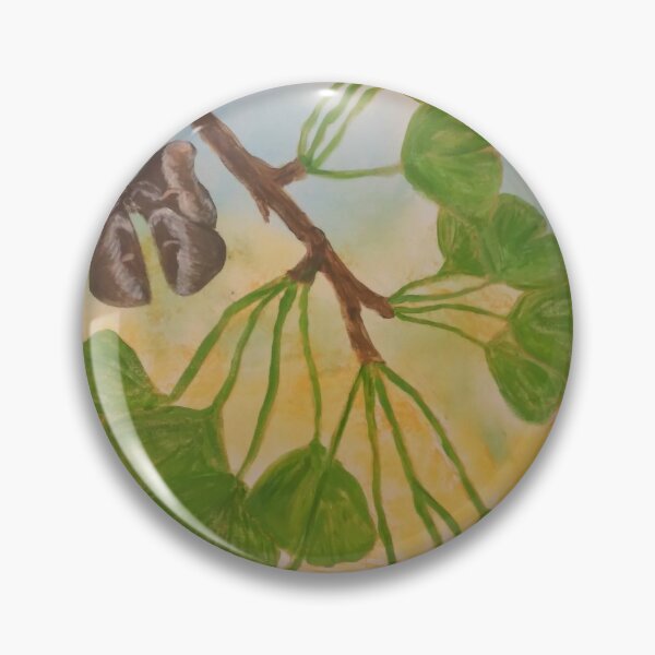 Item preview, Gyngko Branch with Silk Moths designed and sold by Diana Robbins.