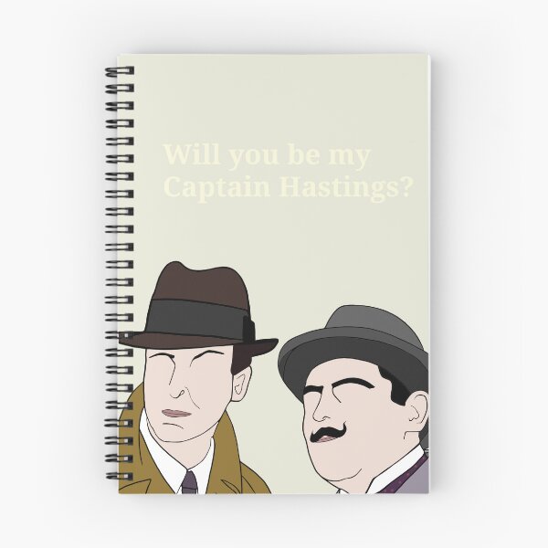 Item preview, Hercule Poirot and hastings card designed and sold by Ileedesign.