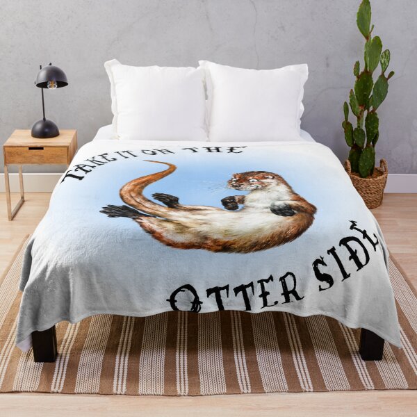 Item preview, Take it on the Otter Side | B Cartoon Otter Take it on the Other Side designed and sold by Snootrac.