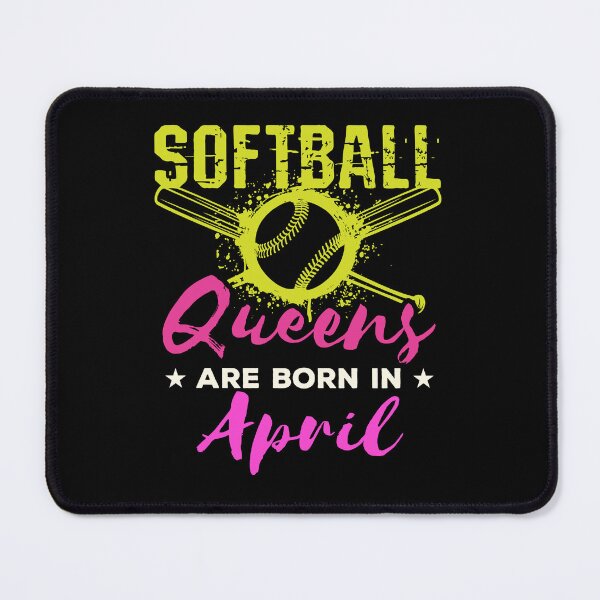 Item preview, Softball Birthday Women Girls Queens Are Born in April designed and sold by jaygo.