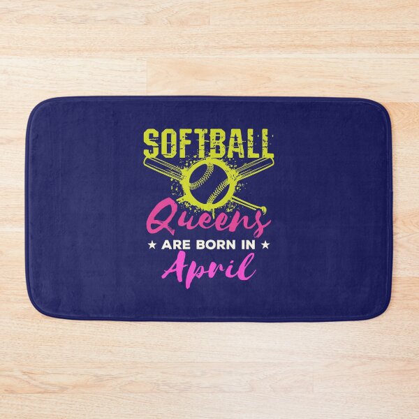 Item preview, Softball Birthday Women Girls Queens Are Born in  April designed and sold by jaygo.