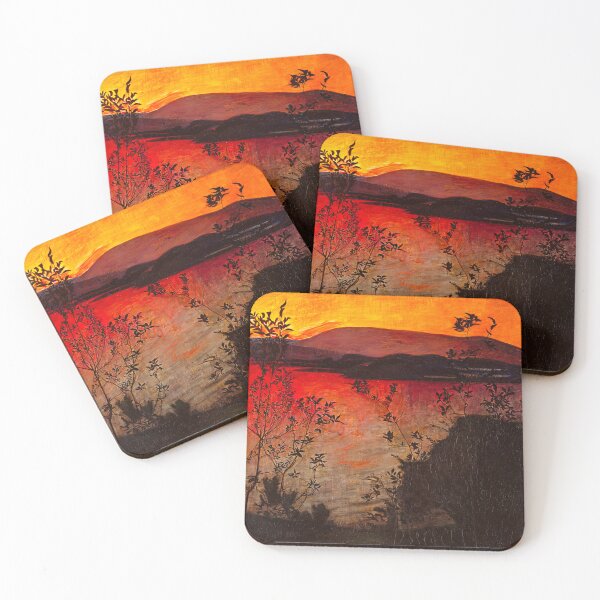 Item preview, Evening Glow by Harald Sohlberg designed and sold by AestheticsXarts.