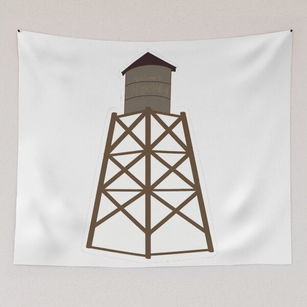 Item preview, Hope Valley Water Tower designed and sold by ArtworkBySarahN.