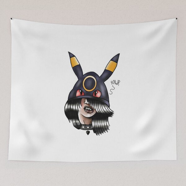 Item preview, Emo/Goth Girl wearing Umbreon Hoodie  designed and sold by HaloneWolf.