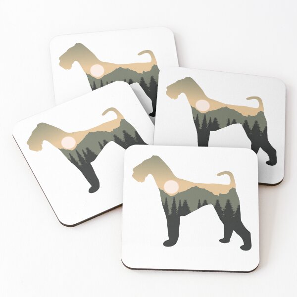 Item preview, airedale terrier dog forest mountain sunset gift designed and sold by alaechamlal.