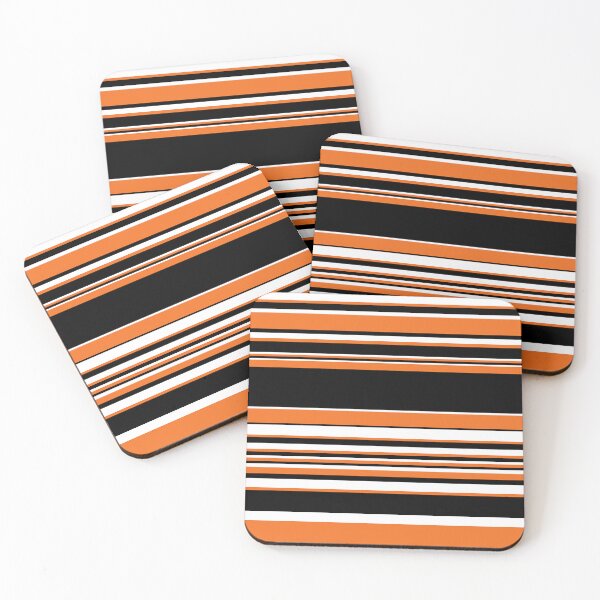 Artikelvorschau, Komplexe Streifen - Orange, Schwarz und Weiß entworfen und verkauft von LAEC-Shop.