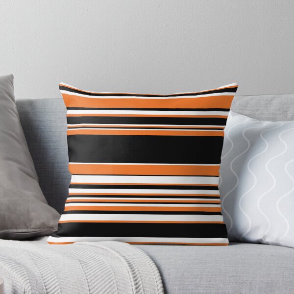 Artikelvorschau, Komplexe Streifen - Orange, Schwarz und Weiß entworfen und verkauft von LAEC-Shop.