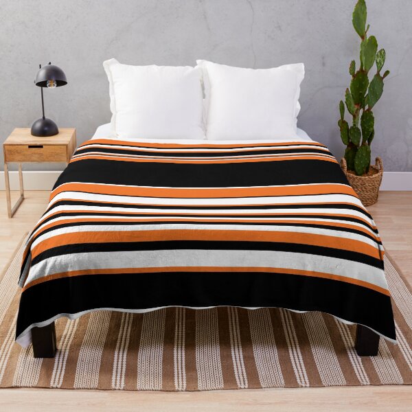Item preview, Complex Stripes - Orange, Black and White designed and sold by LAEC-Shop.