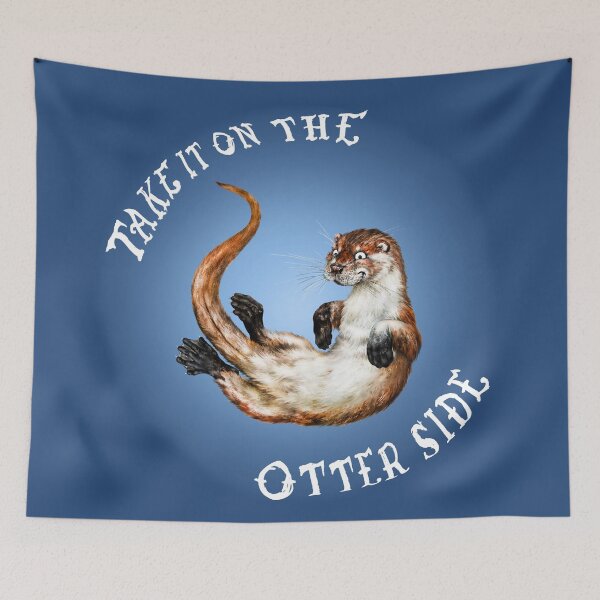 Item preview, Take it on the Otter Side | W Cartoon Otter Take it on the Other Side  designed and sold by Snootrac.