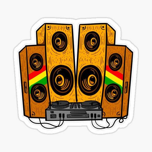 Reggae Music Sound System Lion Speakers Sticker For Sale By Dconciente Redbubble
