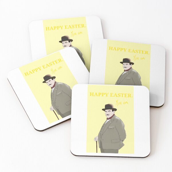 Item preview, Hercule Poirot Easter card designed and sold by Ileedesign.