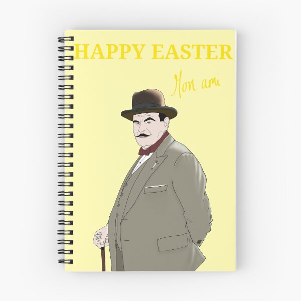Item preview, Hercule Poirot Easter card designed and sold by Ileedesign.